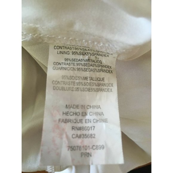 Bebe Spaghetti Strap Top Shimmer White Purple Red S Sheer Layered Baby Doll - Picture 10 of 10